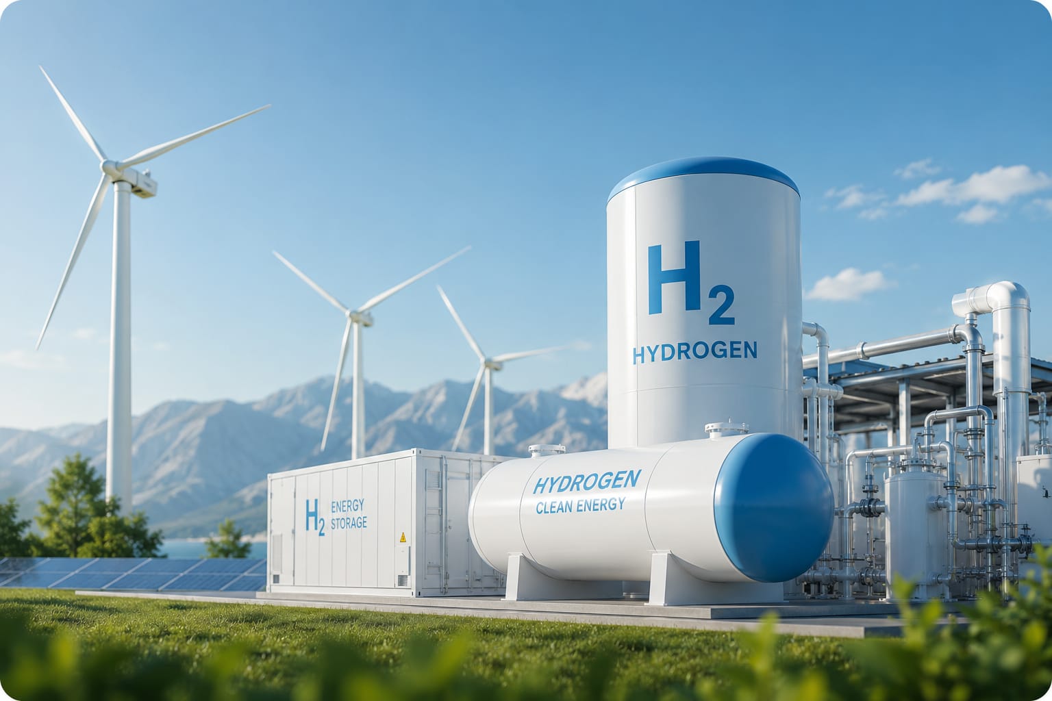 Renewable hydrogen production facility
